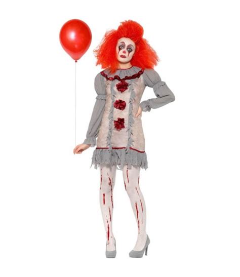 D Guisement Clown Pennywise Gris Pour Femme Boutique Halloween