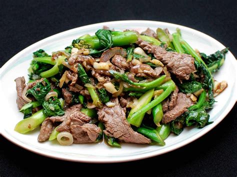 Stir Fried Beef With Chinese Broccoli Recipe