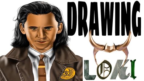 Drawing Loki Tom Hiddleston • Time Lapse Youtube