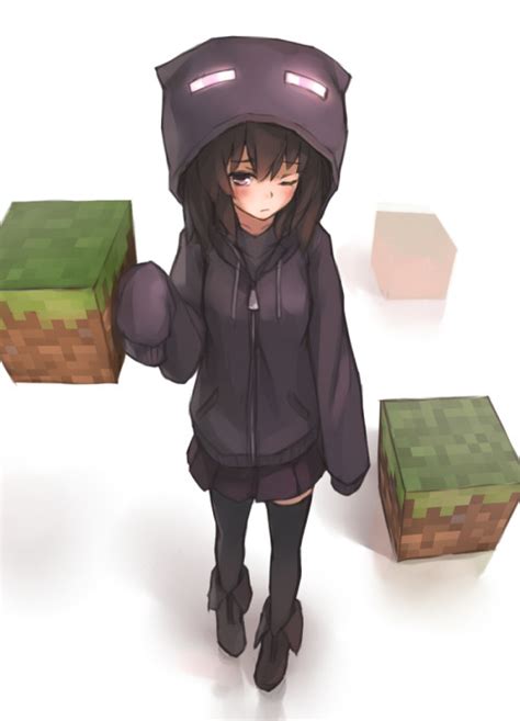 Ender Girl Shaded Minecraft Skin