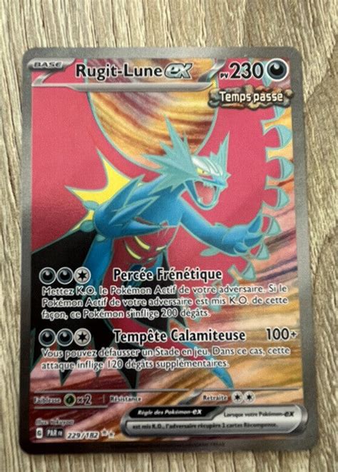 Rugit Lune Ex Faille Paradoxe Carte Pokemon