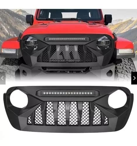 Parrilla Jeep Wrangler Enojado Jl 2019 2020 Sahara Con Led