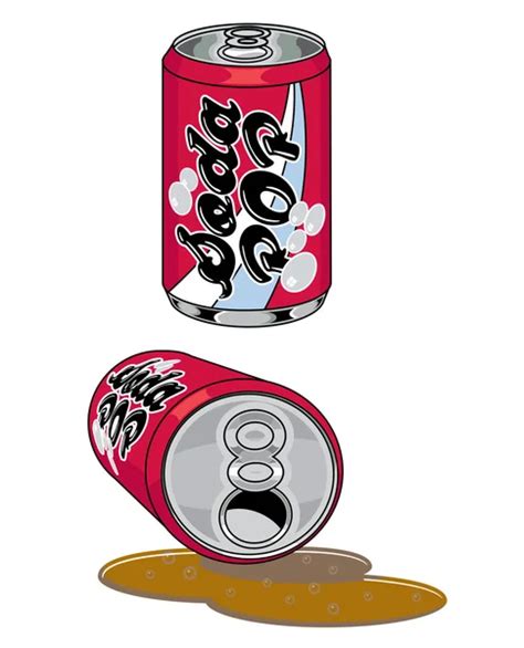 Soda Can Spilled Stock Vectors Royalty Free Soda Can Spilled