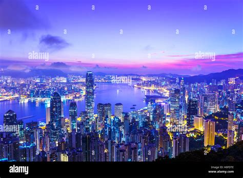 Hong Kong Morning Stock Photo Alamy