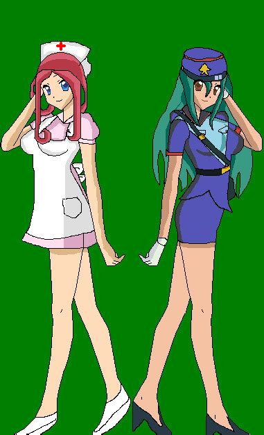 Officer Jenny And Nurse Joy By Rockleebabe96 On Deviantart