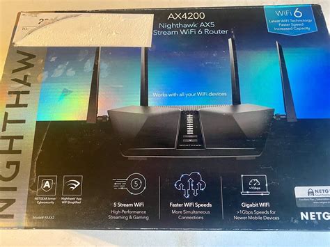 Netgear Ax4200 Nighthawk Ax5 Stream Dual Band Wi Fi 6 Router Rax42