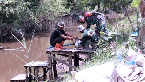 Ingin Sukses Pengerjaan Tmmd Dansatgas Lakukan Pengecekan Pompa Air