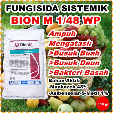 Jual Bion M Wp Gr Mankozeb Fungisida Sistemik Obat Jamur Busuk