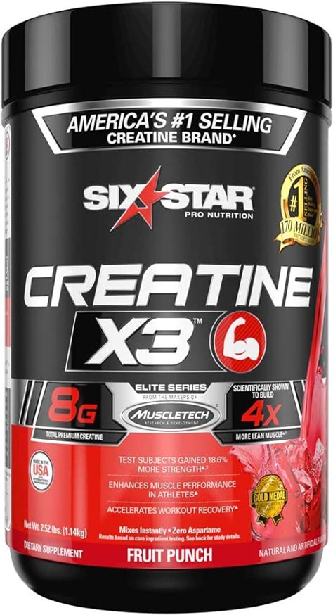 Six Star Elite Series Creatina X3 Fruit Punch Mercandu