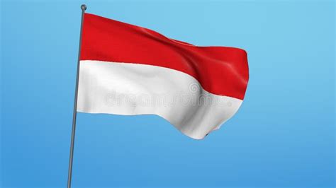 Indonesian Flag Waving At Night Stock Video Video Of Patriotic