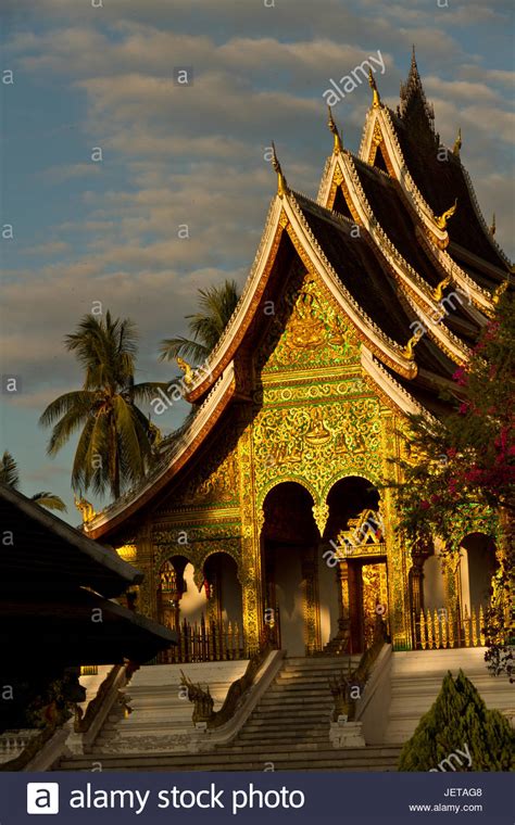 Wat Xieng Thong The Golden City Temple In Luang Prabang Stock Photo