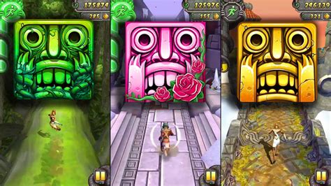 Temple Run Lost Jungle Vs Temple Run Winter Wasteland Vs Temple Run