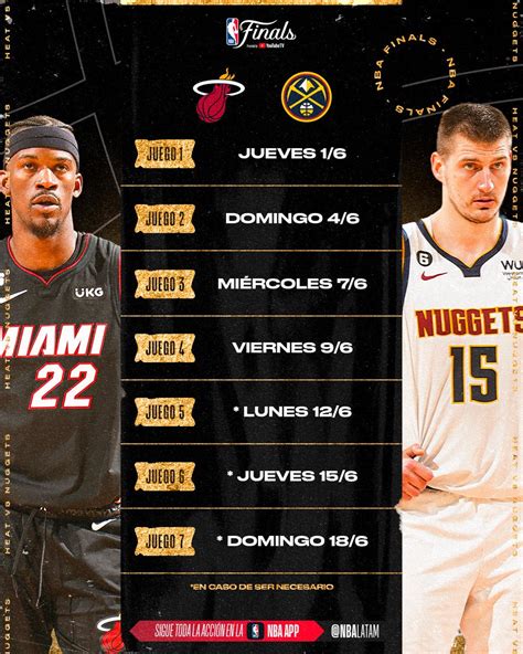 Acertijo on Twitter RT NBALatam Así se jugarán las NBAFinals A