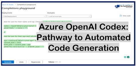 Azure Openai Codex Pathway To Automated Code Generation