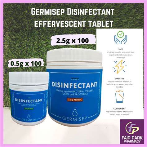 Fppharmacy Germisep Disinfectant Effervescent Tablet G X