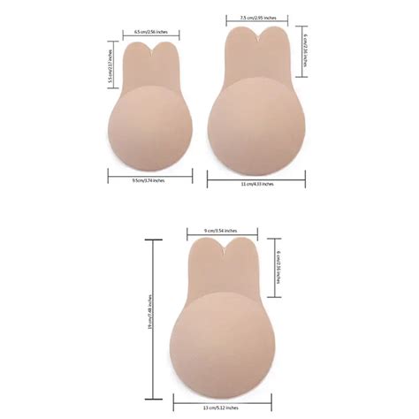 Rabbit Ears Lifting Breast Patch Silicone Invisible Tattoo Temu