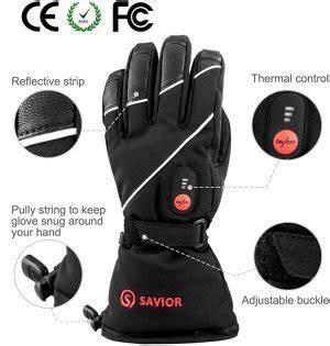 Savior V Thick Heated Leather Gloves Savior Heated Gloves