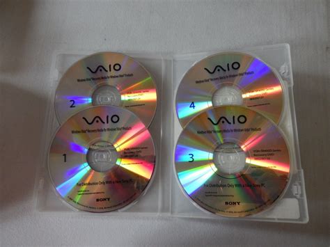 Sony Vgn Sr Series Factory Recovery Media Dvd Discs Windows Vgn Sr D