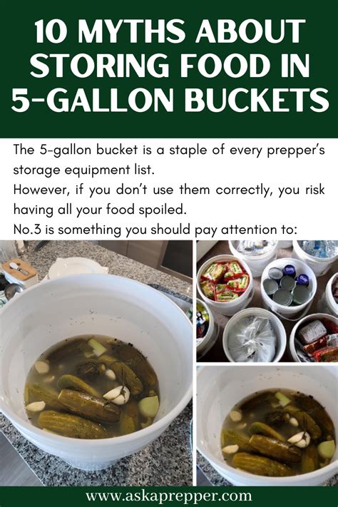 10 myths about storing food in 5 gallon buckets – Artofit