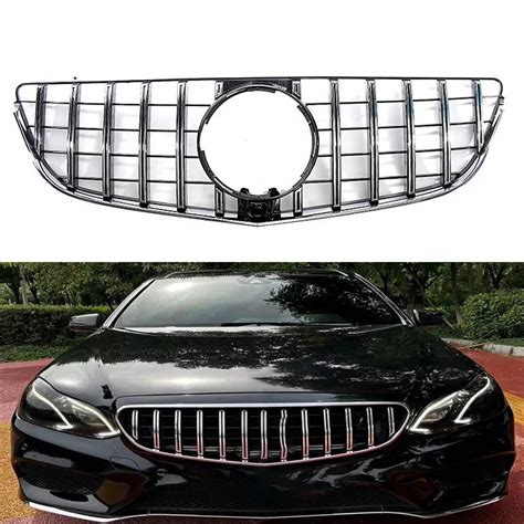 High Quality GT Style ABS Plastic Glossy Black Silver Front Bumper