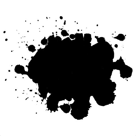 Abstract Black Ink Splash Vector Illustration Grunge Texture For