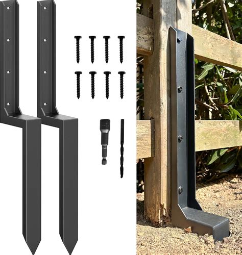 Arksoldier Thickened Fence Post Repair Stakes Kit Steel Fence Post