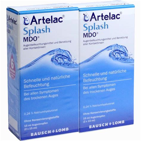 Artelac Splash Mdo Augentropfen 2 X 15 Ml Ab 23 86 Preisvergleich