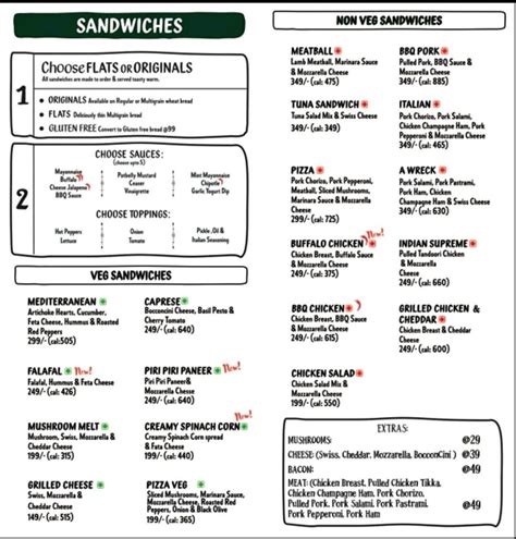 Potbelly Menu Printable