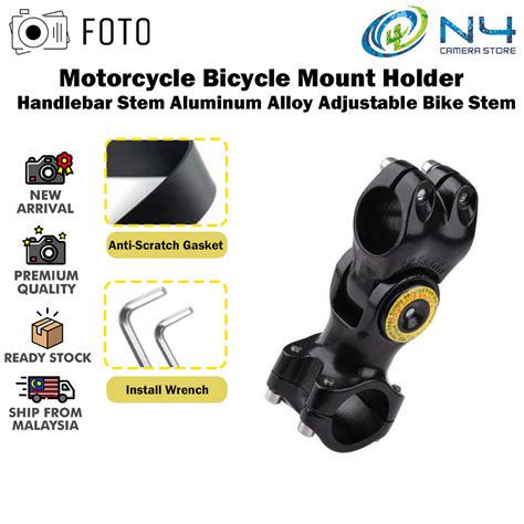 Foto Motorcycle Bicycle Handlebar Mount Bracket Invisible Monopod For