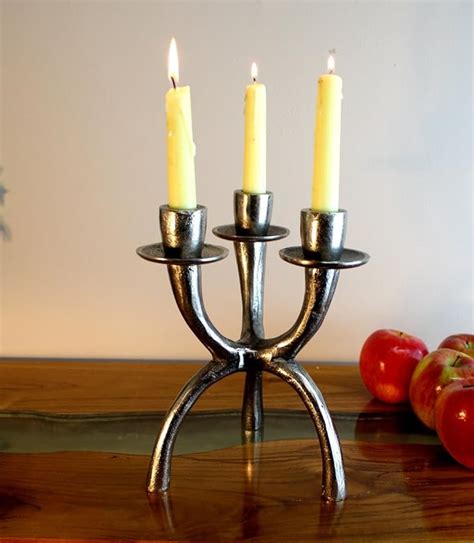 Amazon Rustic Tree Three Limb Branch Aluminum Candelabra Candle