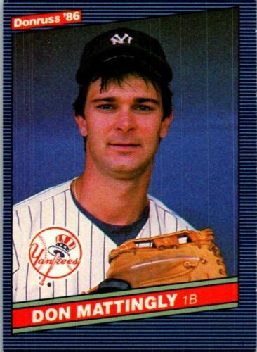 Donruss Don Mattingly New York Yankees Ebay