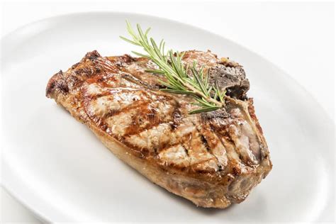 Grilled T Bone Chop Of Pork Stock Photo Image Of Delicious Barbecue