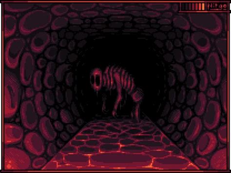 A creature in the dark (Pixel art) | Pixel art, Graphic horror, Pixel