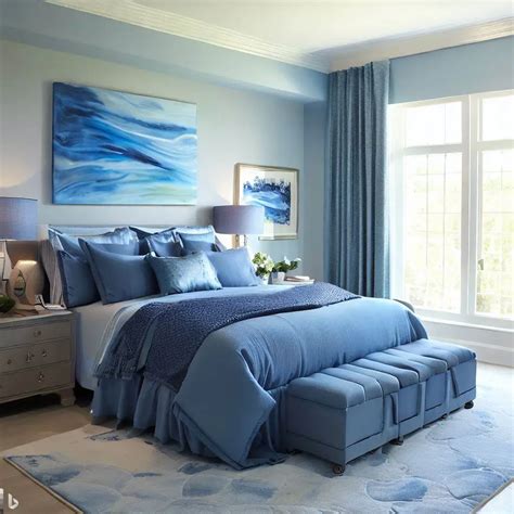 How To Create A Relaxing And Elegant Blue Master Bedroom In 30 Easy ...