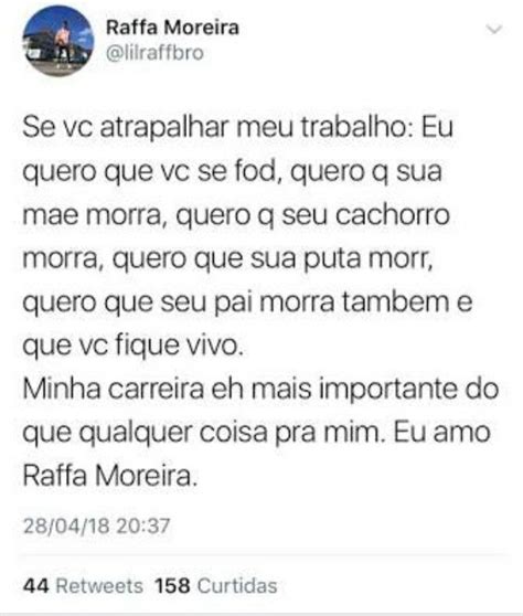 Pin Em RAFFA MOREIRA TWEETS