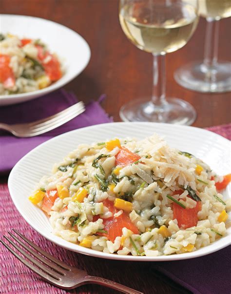 Smoked Salmon Risotto With Spinach Recipe