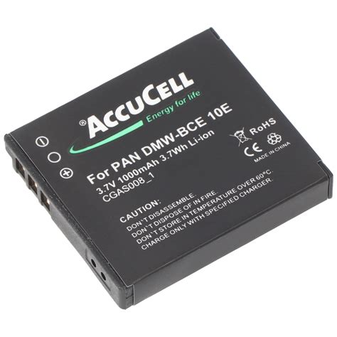 Batterie AccuCell Adaptable Sur Panasonic SDR S10 CGA S008 SDR S10