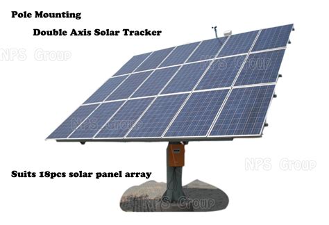 Automatic Pole Mounting Flat Dual Axis Solar Tracker For Solar Panels