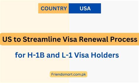 US to Streamline Visa Renewal Process for H-1B and L-1 Visa Holders ...