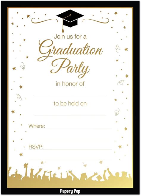 2023 Graduation Party Invitations With Envelopes 30 Ubuy South Africa