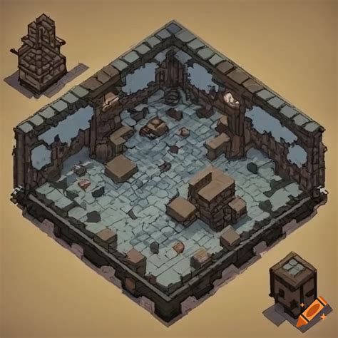 Detailed Isometric Terrain Tile Map Concept Art On Craiyon