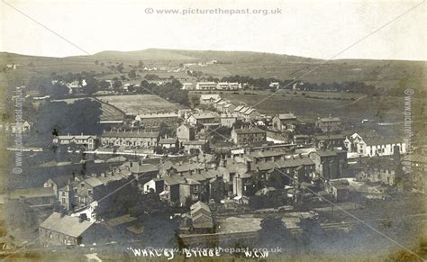 General View Of Whaley Bridge With Railway Line In Foreground Early