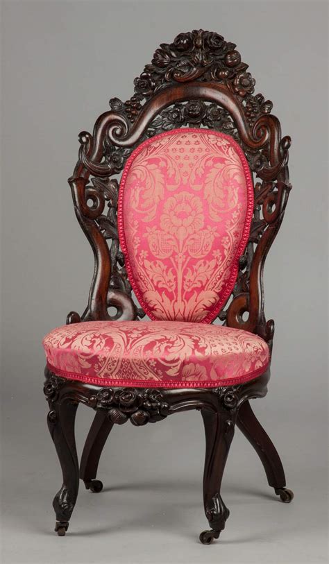 Fine John Henry Belter Carved & Laminated Rosewood Side Chair | Cottone ...