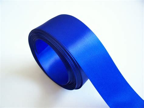 Single Sided Royal Blue Satin Ribbon 1 12 By Griffithgardens