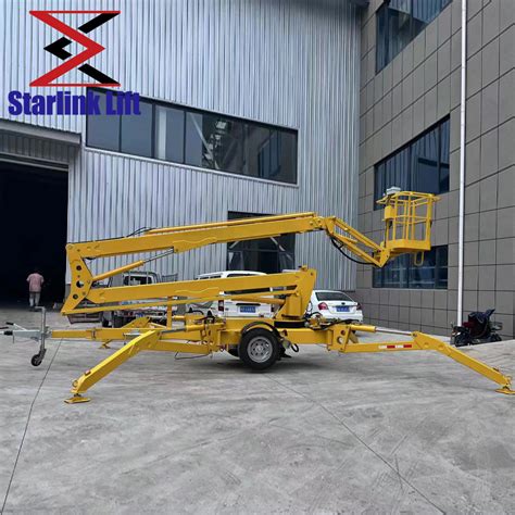 M Good Quality Articulated Cherry Picker Spider Lift Towable Boom