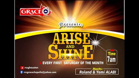 RCCG GRACE CHAPEL ARISE AND SHINE JULY 2023 YouTube