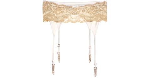 Myla Isabella Ivory Nude Silk Suspender Lingerie In Natural Lyst