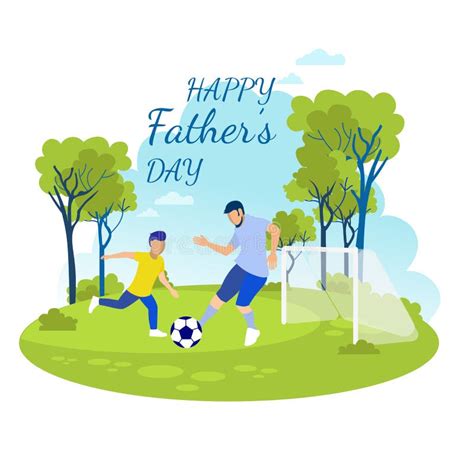 Happy Fathers Day Soccer Stock Illustrations Happy Fathers Day