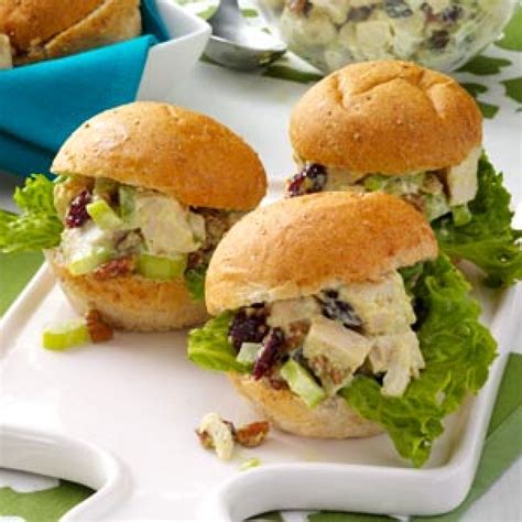 Chicken Salad Party Sandwiches Recipe | Just A Pinch Recipes