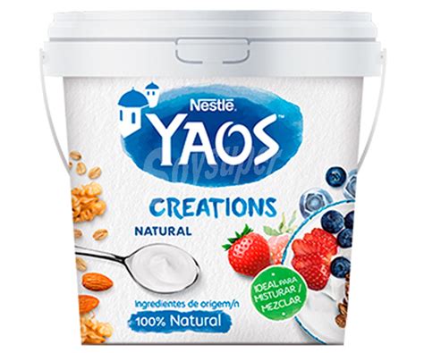 Yaos Nestlé Yogur griego natural elaborado con ingredientes 100